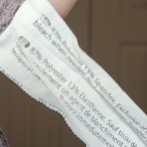 #339 3/$18 - Zobha Purple/Gray Leggings Size Medium - Picture 5 of 6